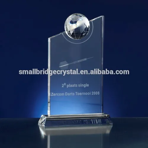 Troféu de cristal de lembranças comerciais personalizadas, troféu de prêmio de cristal com logotipo personalizado