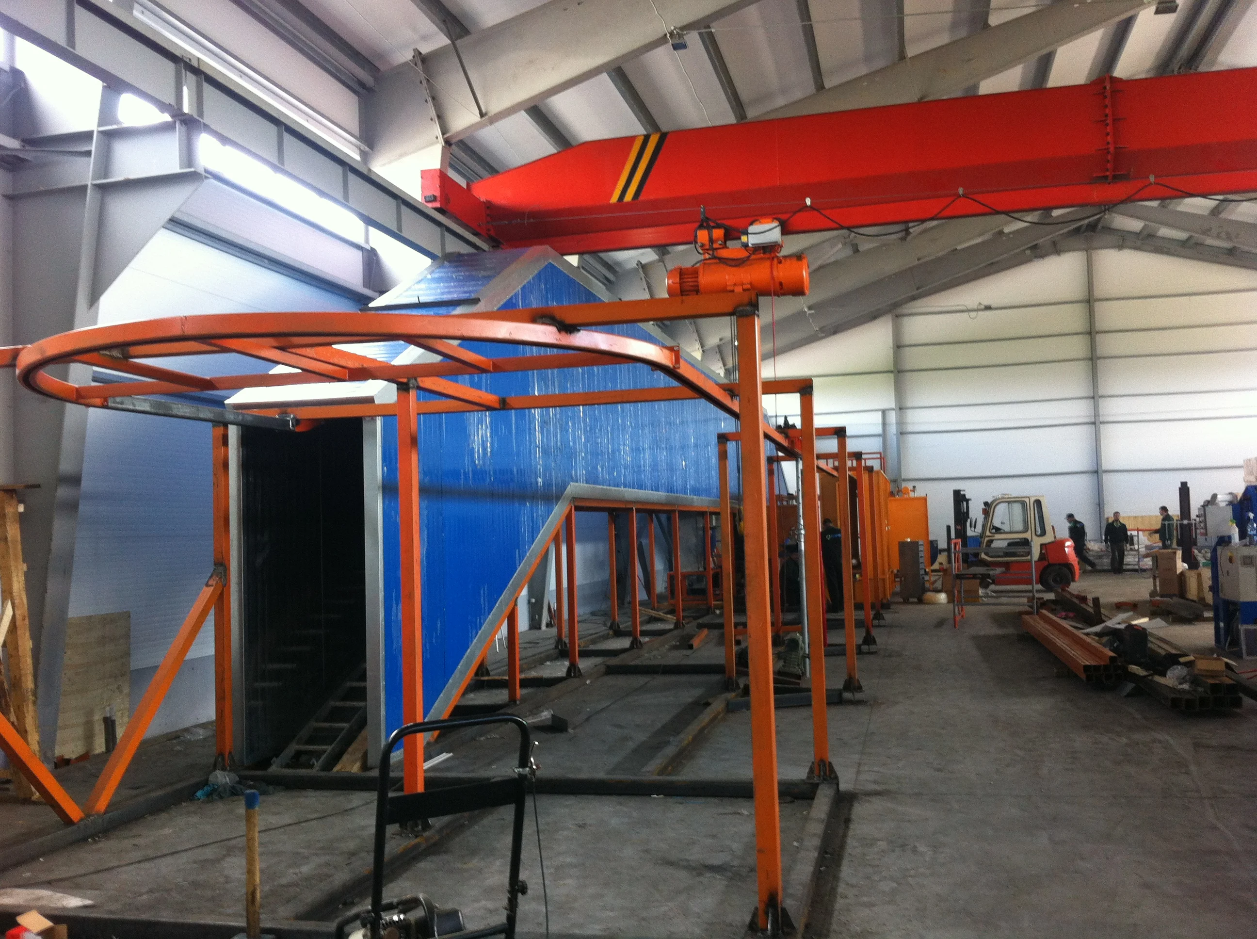Automatic Powder Coating Line with Spray Tunnel Pretreatment