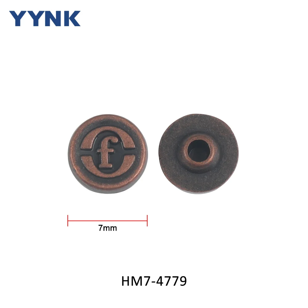 Горячая распродажа медный цвет металлический карман для ногтей OEM логотип форма цинковый сплав джинсовая пуговица и заклепка брюк