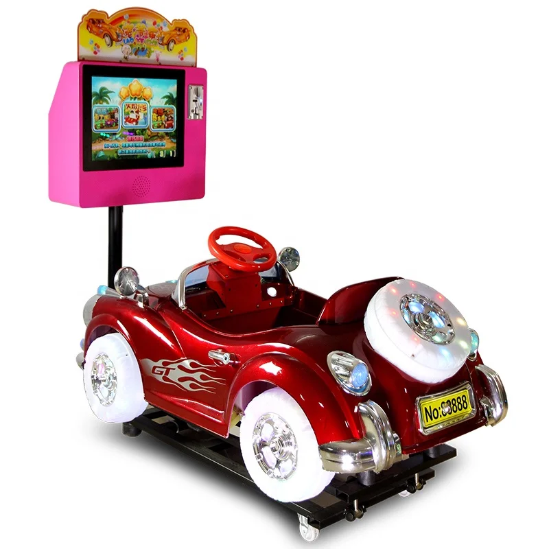 Coin Operated Swing Video Amusement Games Red Car Kids Kiddie Ride Game Machine Australia