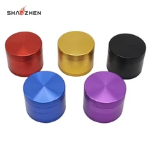 Hot-Selling Wholesale Flat Aluminum Alloy Grinding  30/40/50/55/63/75MM- 4-Layer Tobacco Grinder