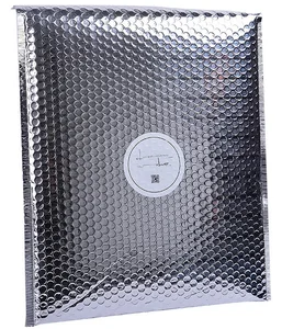 Custom Waterproof Multicolor Compostable Air Bubble Mailer Metallic Shipping Package Bag Pouch Cloth Bubble Envelops for Poly Ma
