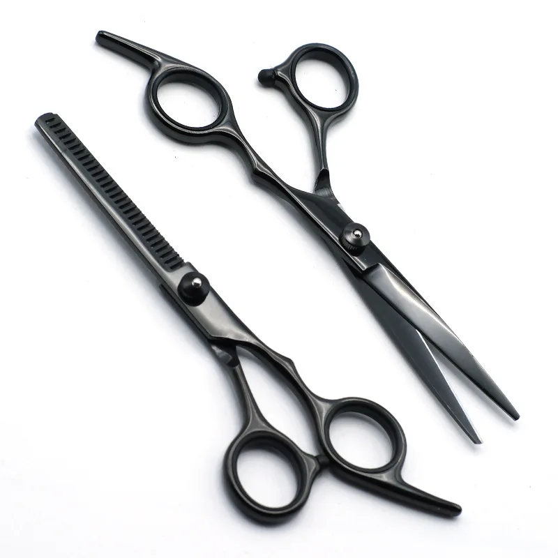 黒い散髪用シザー ステンレス製 散髪用シザー ステンレス ブラック 【公式通販】