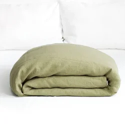 Новый дизайн простыня из льна с глубоким карманом однотонная