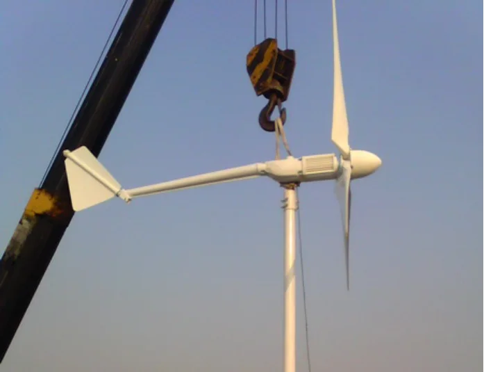 2kw水平轴风力发电机家用易于安装,离网并网风力发电机 