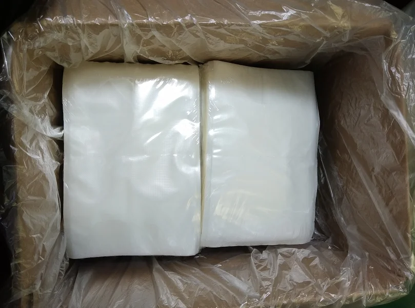 Black And Clear Small Vacuum Seal Bags Printed Sealer Bags For Food