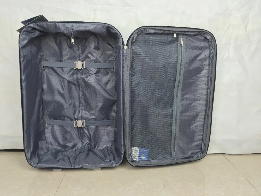 Factory OEM ODM 600D Polyester Upright Eva 3pcs Trolley Luggage Set