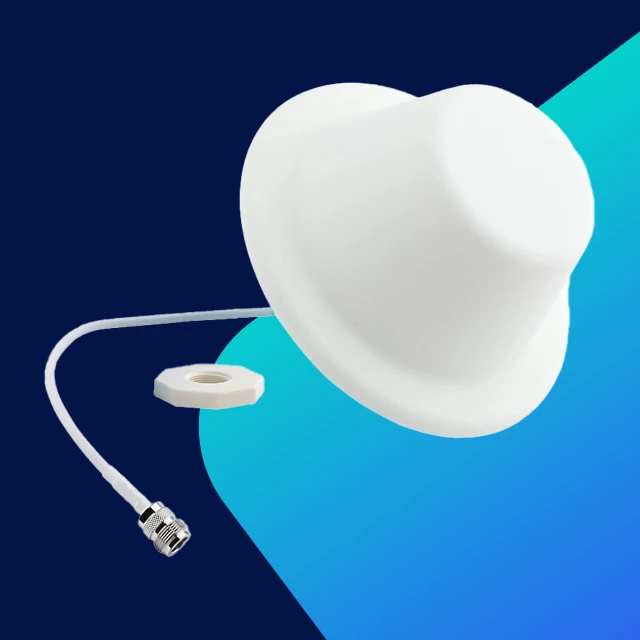 Safety Certified Indoor Omnidirectional Single-Polarized Ceiling-Mounted Antenna for Small Commercial Premises