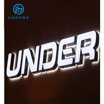 acrylic led sign board 3d letter signlaser cut metal stainless steel sign board led light led-illuminated signs