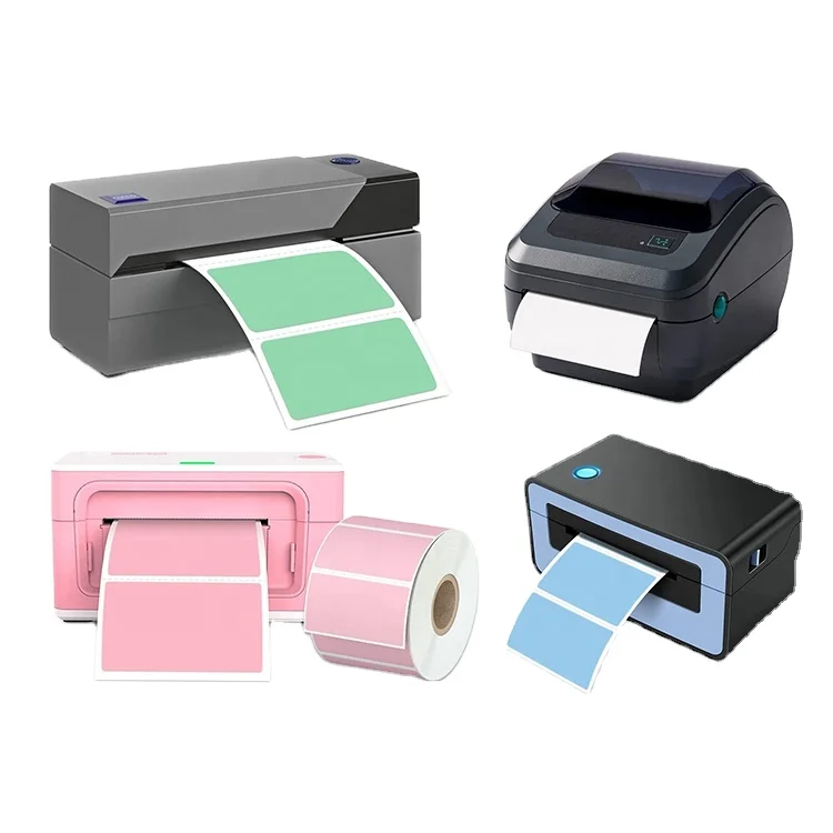 Manufacturer Custom Color Thermal Adhesive Labels Sticker Direct Thermal Printing Shipping Labels for Industrial Grocery Use factory