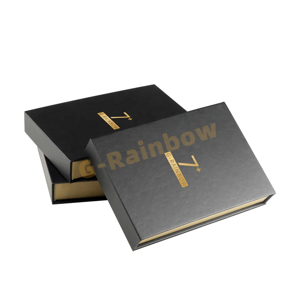 Customization Sport Card Slab Box Card Protector Deck Case Cardboard Gold  Foil Logo Grading Card Display Box