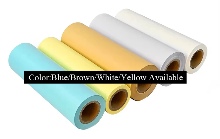 Custom PE Silicone Release Paper Jumbo Roll Packaging Sticker Labels Kraft Paper Tape Raw Material 80gms Coated Release Papers