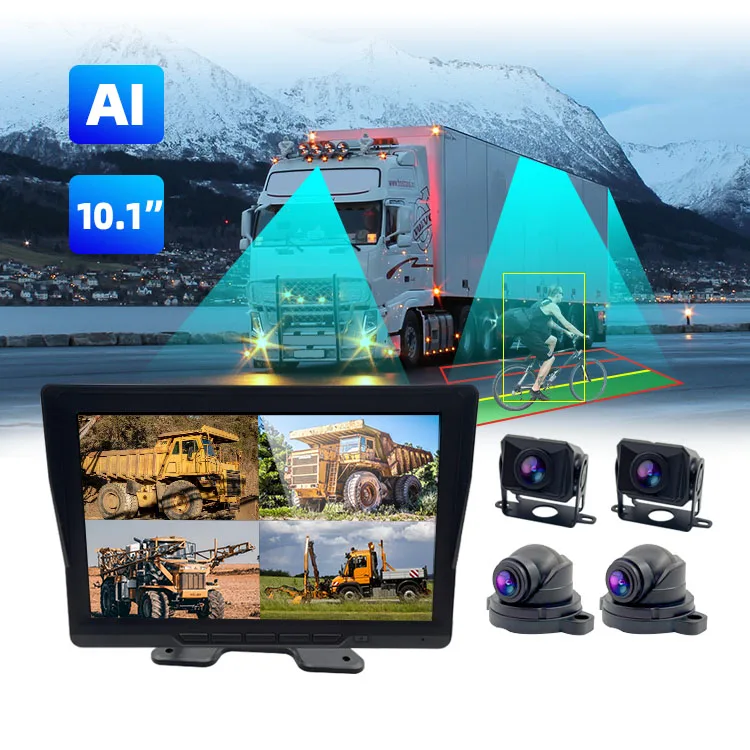 Wemaer Blind Spot Detection BSD System Truck Side View Camera Monitor ADAS Detect People Vehicle Nearby Alarm Collision Warning