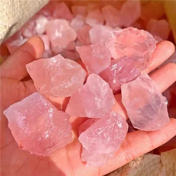 Wholesale Natural crystal rose quartz rough healing stone raw rose quartz