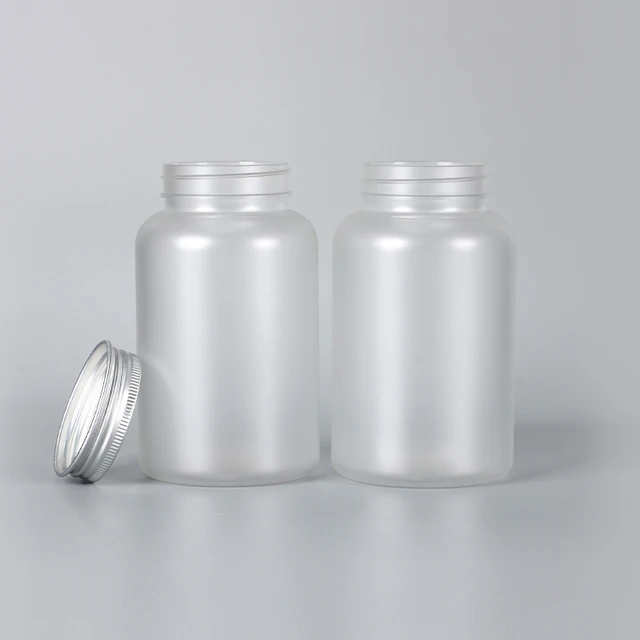 200ml Pharmaceutical Packaging Transparent Frosted Plastic Medicine Pill Bottle Capsules Health Care Medicine Bottle