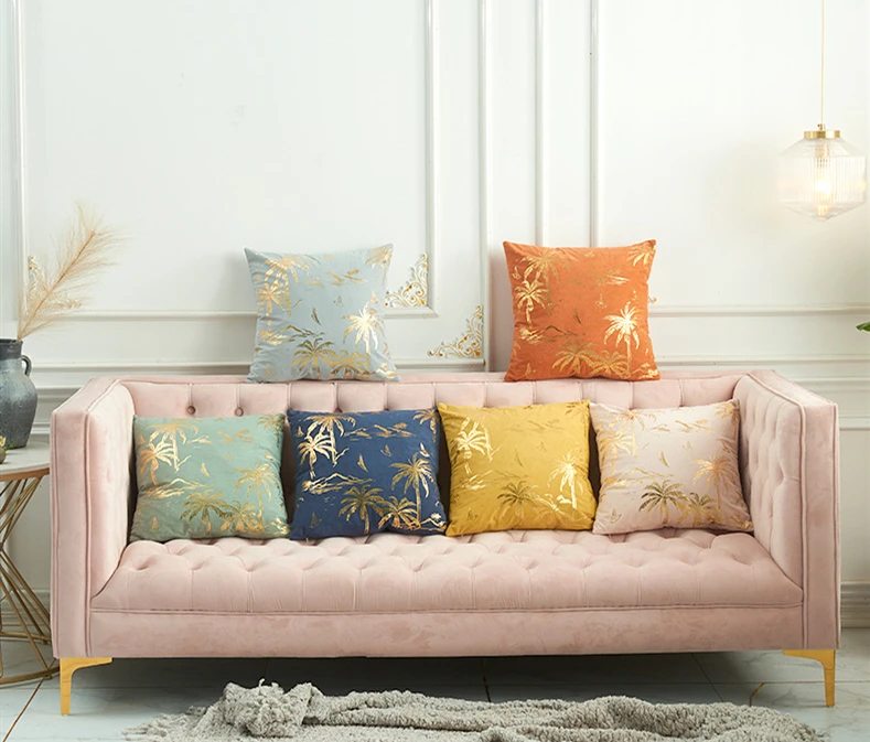 palm tree throw pillow