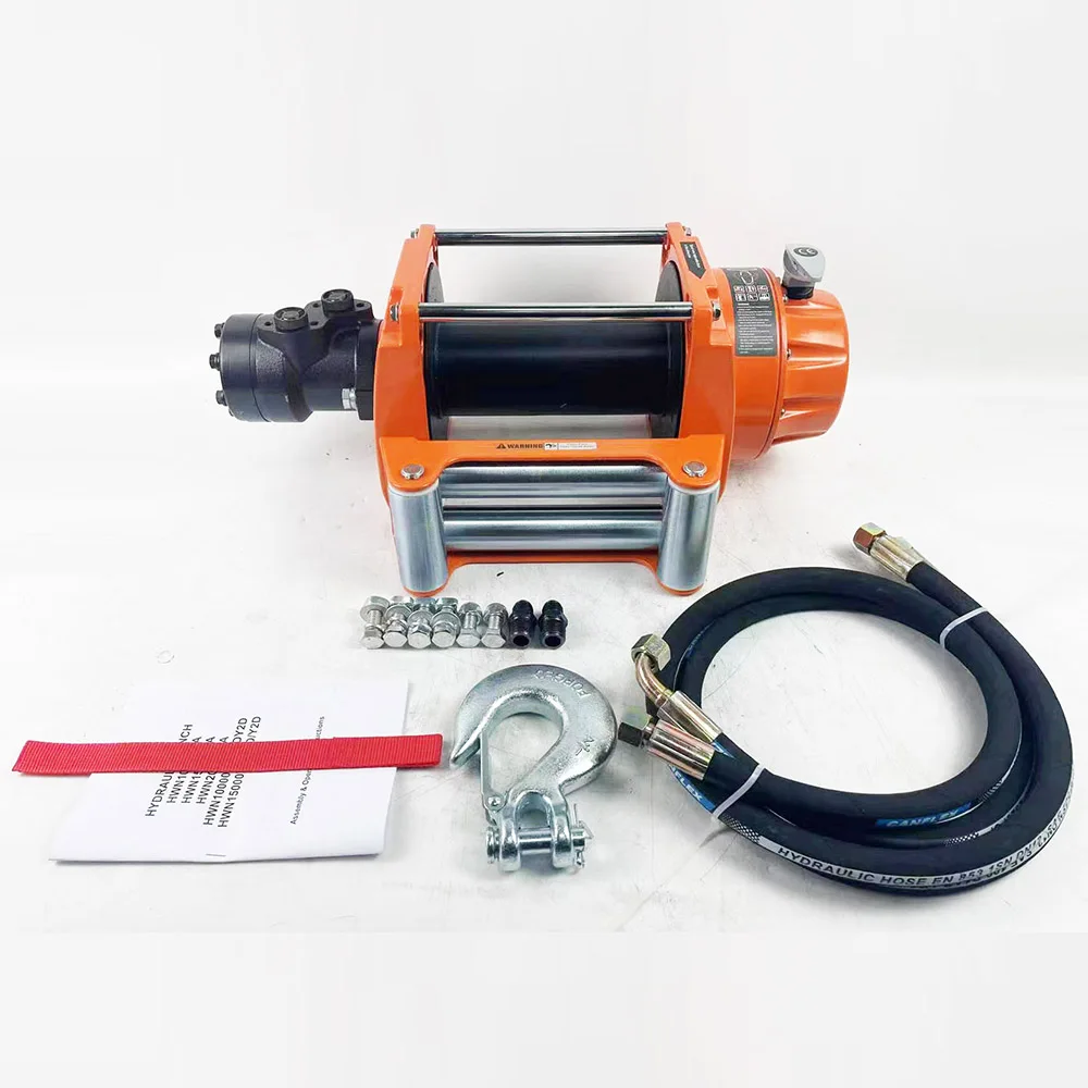 DAO 5 Ton to 10 Ton High Speed Hydraulic Tractor Winch 4x4 Winch Waterproof Factory Customized 10000LB