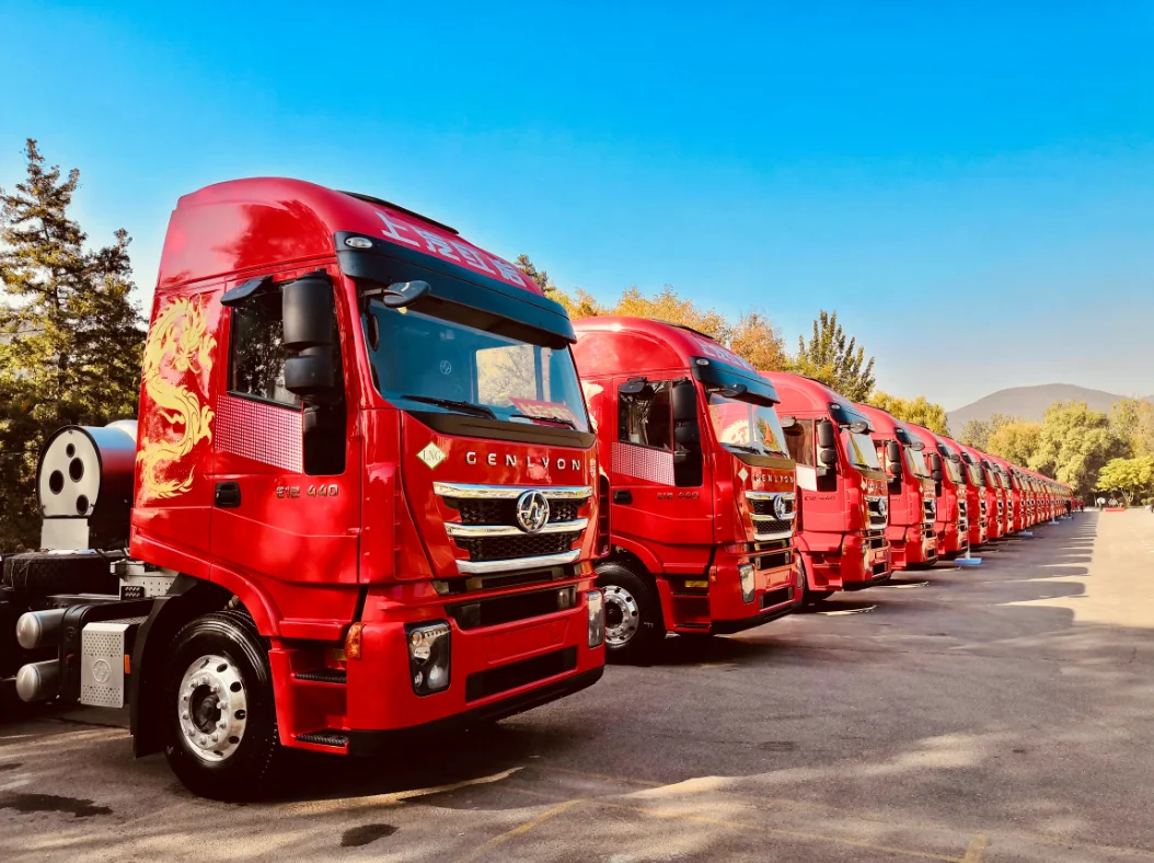 Chinese Port Transportation Electric Tractor Truck Saic Hongyan Jieshi