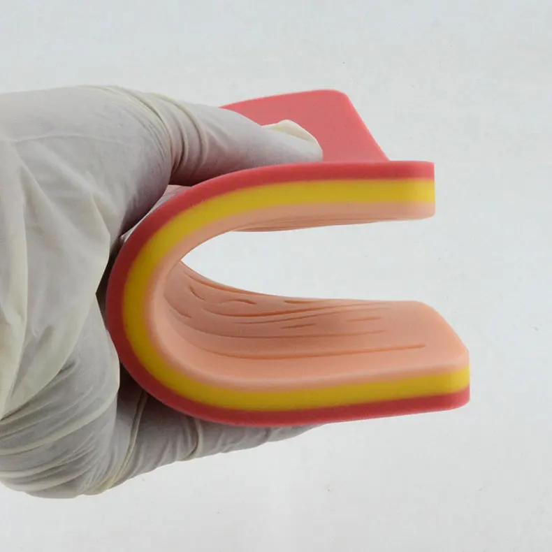 Хирургическая модель для тренировки кожи силиконовая хирургических тренировок медицинский модуль швов