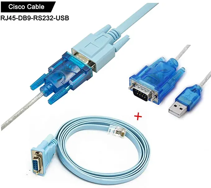 Подключение через консольный кабель Kabel Seri Konsol Cisco,Rj45 To Db9 & Rs232 Ke Usb Untuk Perangkat Cisco Stabil 