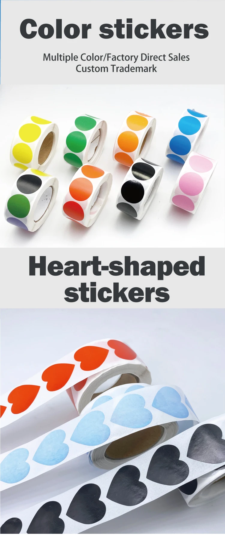 New Original Eggshell Sticker 1 Inch Epoxy Round Stickers With Factory Price