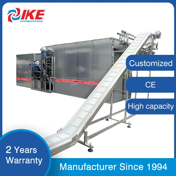 Cassava Processing Machine Pepper Mesh Belt Dehydrator Machine Price Fruit and Vegetable Tunnel Dryer