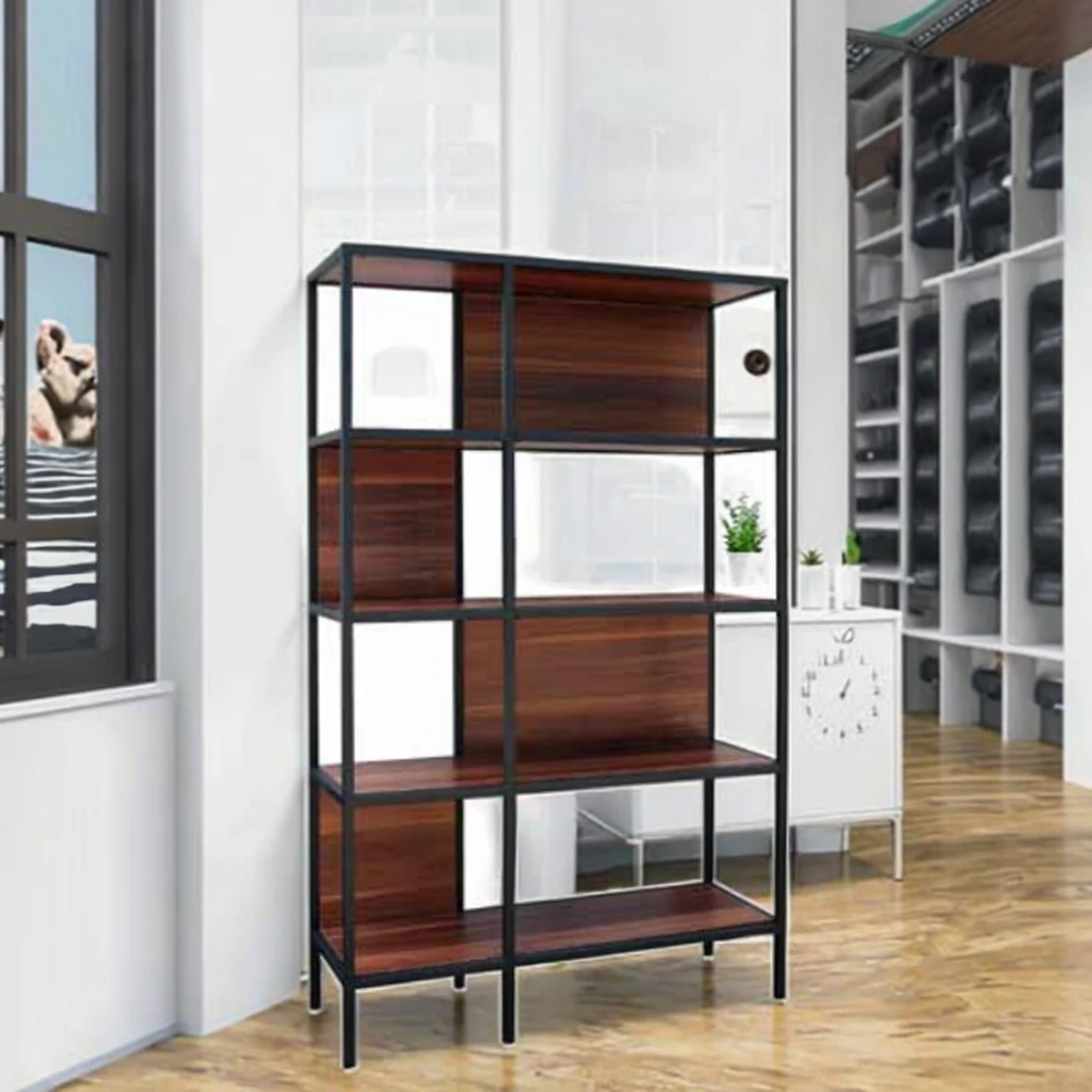 Wooden Bookcase Shelf CD Racks for Home Furniture for Kitchen & Living Room Storage & Organization