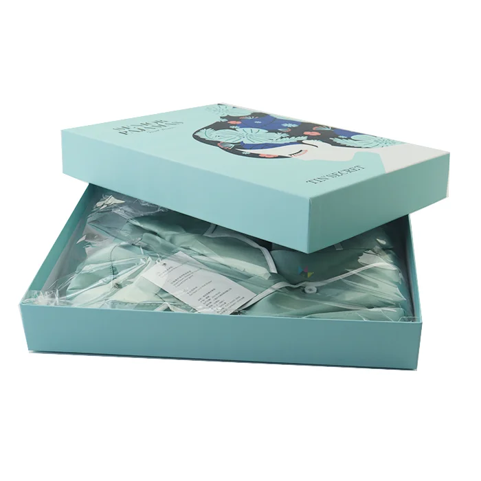 Высокое качество роскошные Caja Para Ropa крышки и базовый пакет коробки Бутик футболка одежда картонная упаковка бумажная