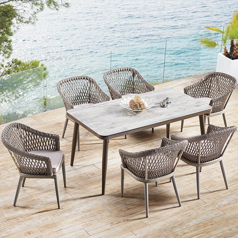 Современный дизайн уличные обеденные столы и стулья для