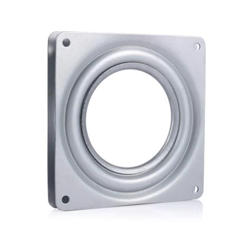 Металлическая квадратная поворотная пластина, подшипник 4 дюйма, вращающаяся на 360 градусов основание стула