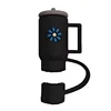 Black- Mini Tumbler-Soft Rubber