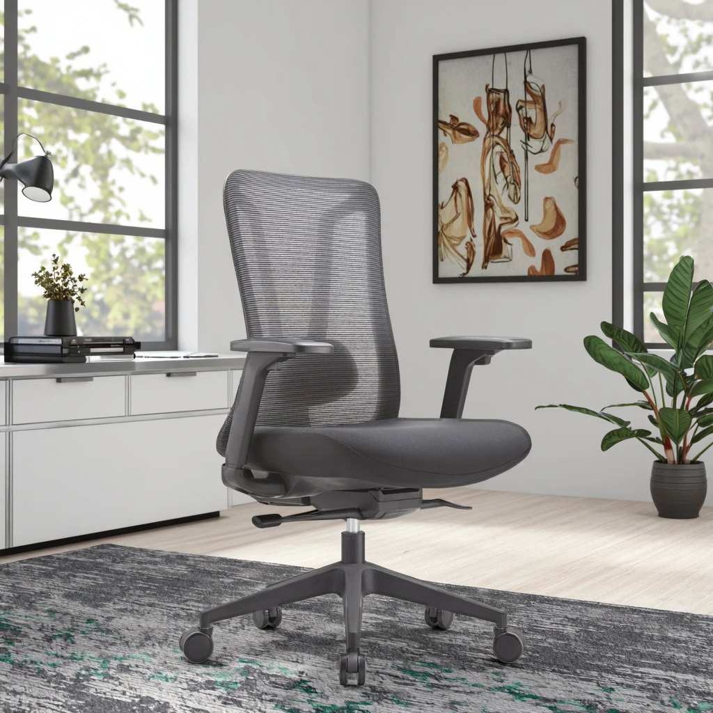 Superior Back Support Professional PU Chair High Resilience Foam Environmentally Friendly Design Ergonomic Office Furniture 2