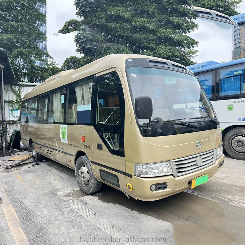 Instant Gratification Electric Bus Guangtong EV Mini Bus 30seats Coaster LHD Used Bus coach