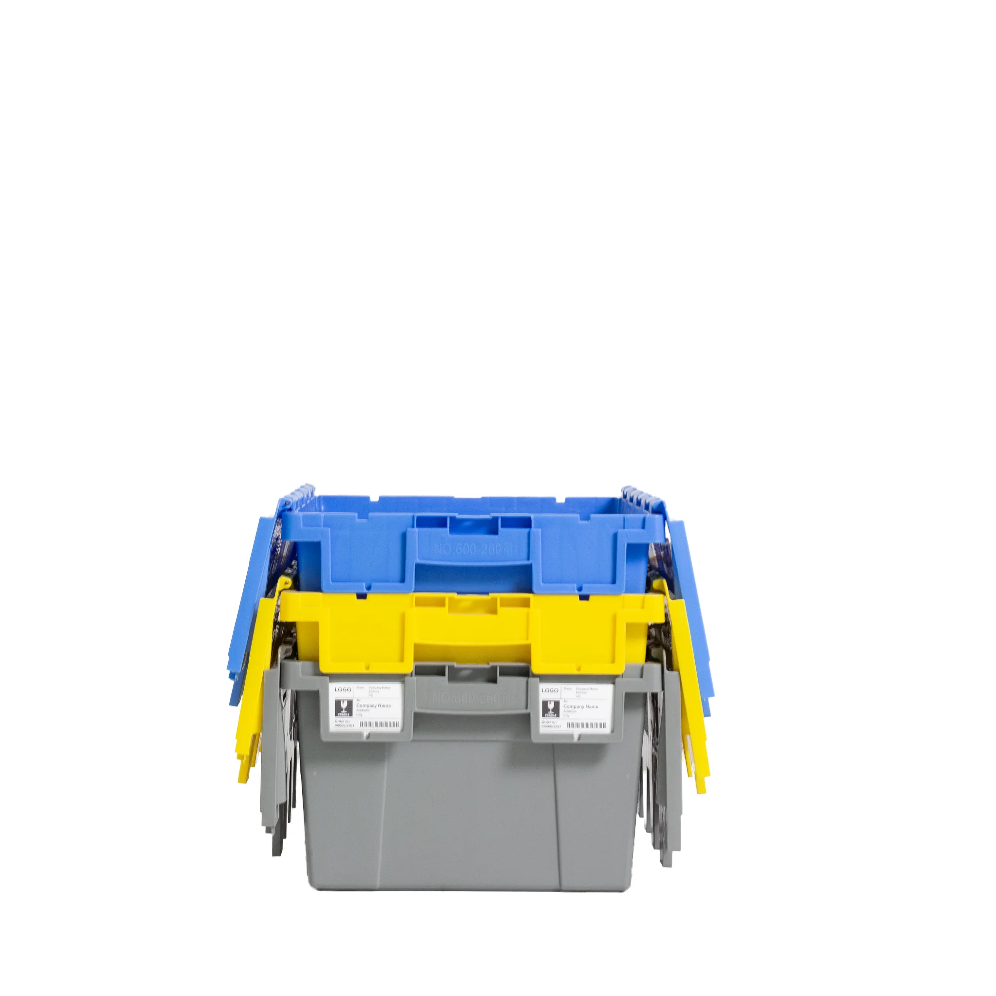 Plastic Solid Box Rfl 600*400*450mm Heavy Duty Plastic Solid Box Recyclable Nestable ...