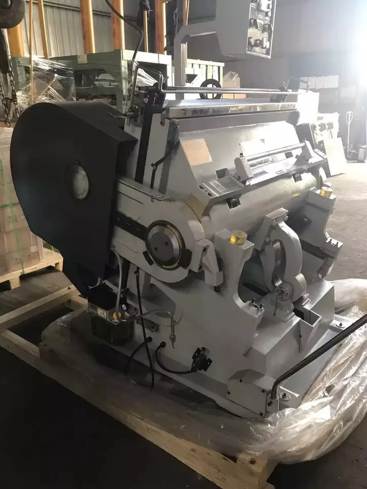 High Precision Semi Automatic Creasing Die Cutter Machine for Cardboard Paper Recycled Sheet Board Cake Plate Circle Ml750