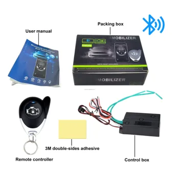 Wireless Anti-Hijacking Relay Fuel Pump Oil Cut Power Engine Lock Car Alarm Security System 2.4Ghz Car Immobilizer