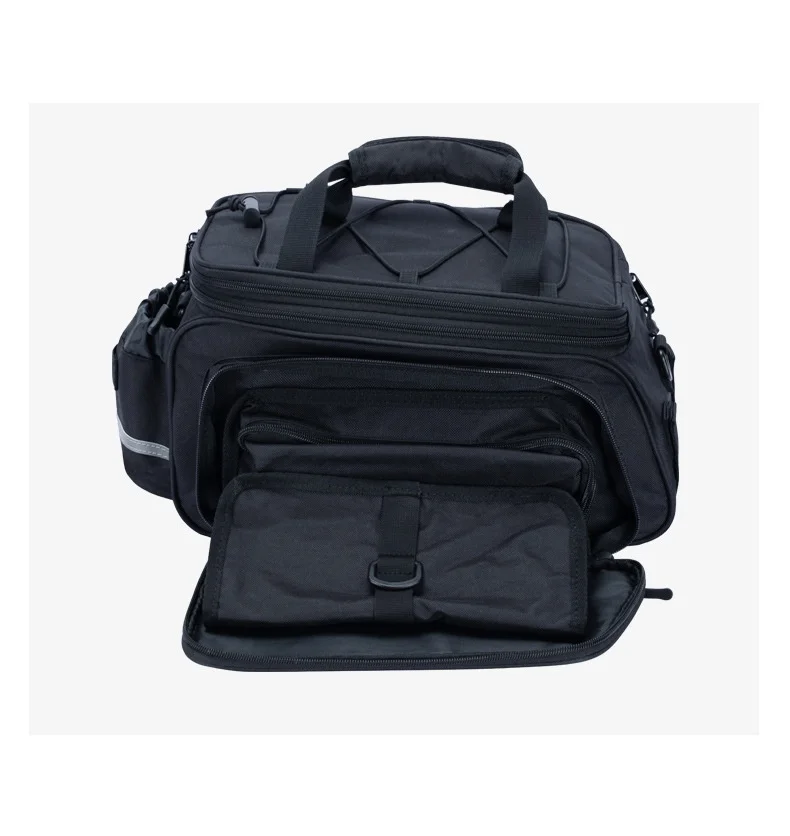 Large-capacity Lightweight Bicycle Bag, Suitable For Mountain Biking And Travel, With Expandable Solid-pattern Rear Rack_voghion.com