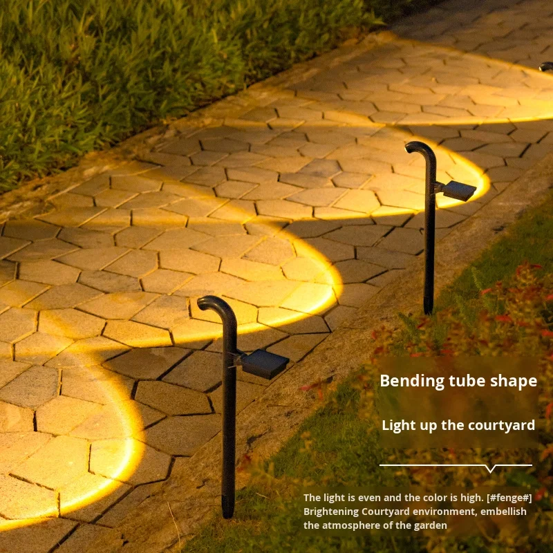 Superhög prestanda IP65 solenergidriven utomhusbelysning för trädgård med vattentät LED för hem, ingång, villa, trädgård, gräsmatta, landskap