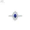 Anillo de Oro Blanco Macizo de 18K