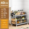 40CM gris -2 couches -4 accessoires