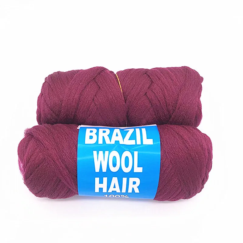 Factory Wholesale Brazilian Wool Hair Yarn African Hair Knitting Twists ...