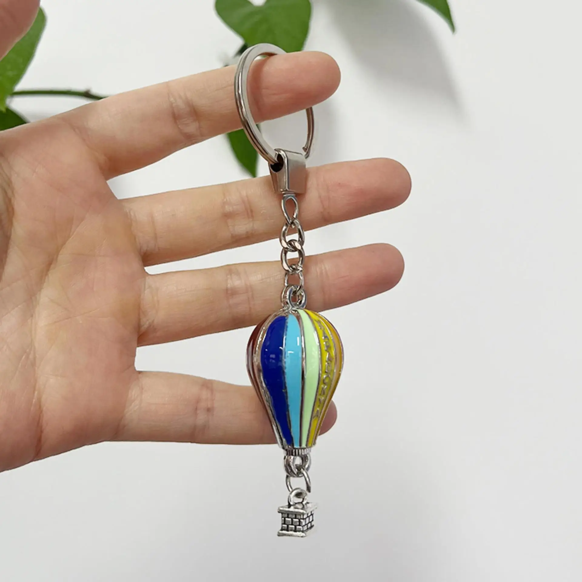 Creative Drop Glue Turkish Hot Air Balloon Cappadocia Keychain