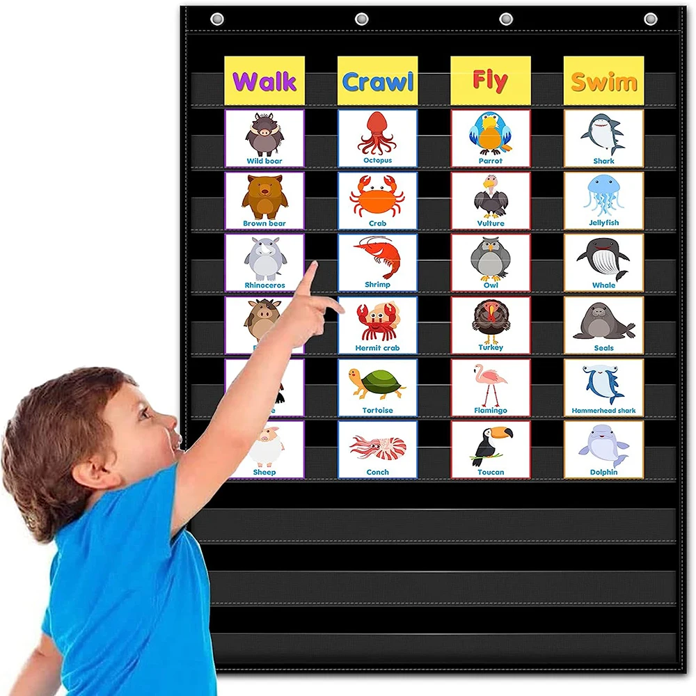 Wholesale Standard Pocket Chart For Classroom Or Homeschool Teaching