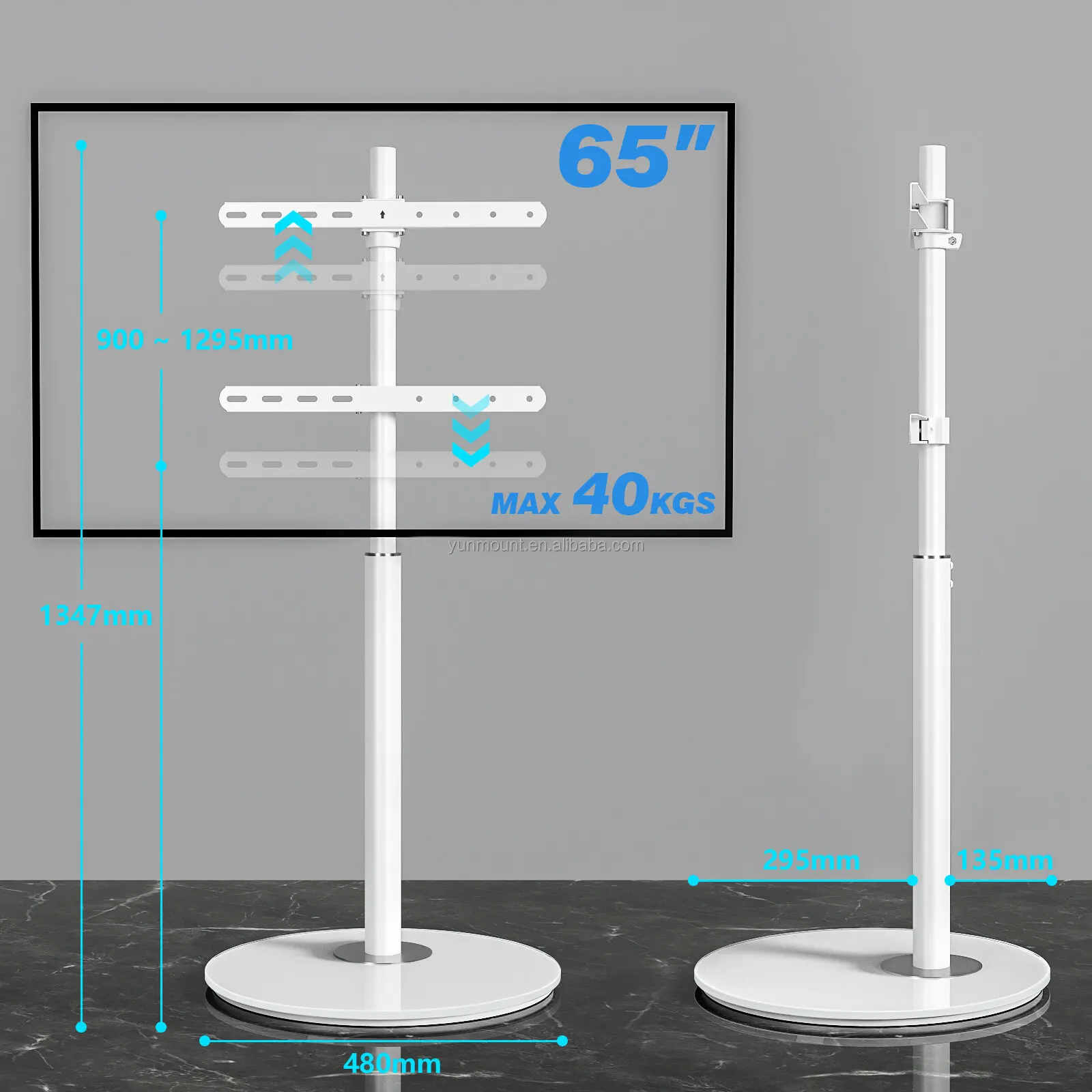 Floor TV Stand - Compatible with 32-65