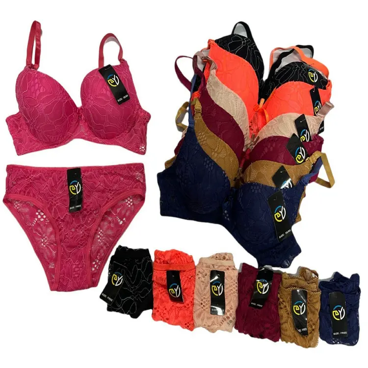15 Dollar Model Cg022 Size 36 46 Womens Classic Sexy Push Up Plus Size Bras And Panty Sets