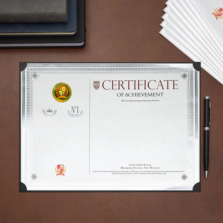 Anticounterfeit Hologram Sticker Paper With Watermark Logo for University Graduate Diploma Letterhead Printing Certificate Paper