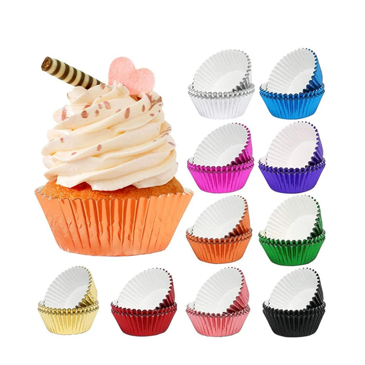 Standard Cupcake Liners Gold Foil Muffin Baking Cups Premium Greaseproof  Sturdy Cupcake Papers