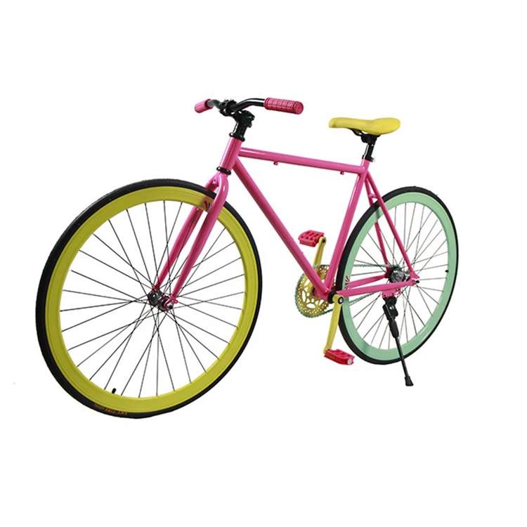 Fixie Leader Pink 26 Inch Urban Bike Fixie Mountain Bike Fixed