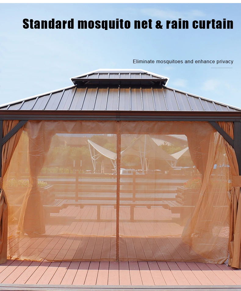 Aluminum Gazebos Pavilions Outdoor Grand Patio 10x13 Gazebo For Patios