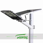 Smart 100W 150W lights LED Outdoor Solar Powered Street Light Lamp Waterproof